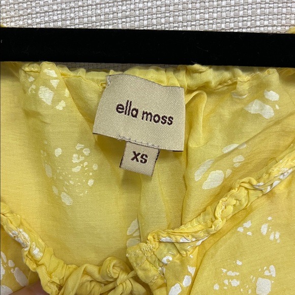 Ella Moss Yellow Floral Blouse - Picture 3 of 3